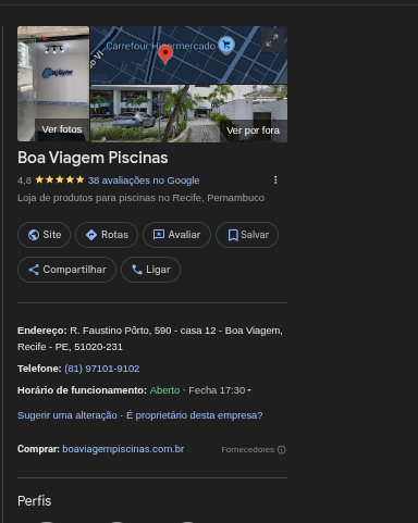 Perfil Google Meu Negócio